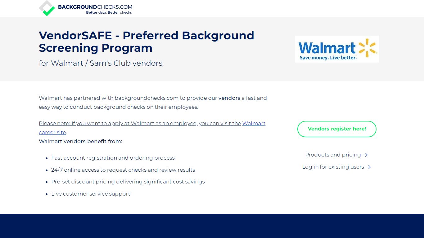 Walmart background check